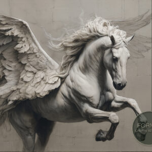Greek Myth Pegasus Art Illustration